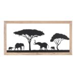 Βρες το Ανάγλυφο τοίχου Ορθογώνιο Μοτίβο Ελέφαντα Μεταλλικό Μαύρο 30X1X60Cm 30X1X60Cm σε μοναδική τιμή στο clickforshop.gr