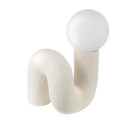 Βρες το Επιτραπέζιο Φωτιστικό Organic Ceramic Beige White 18X17X30Cm 18X17X30Cm σε μοναδική τιμή στο clickforshop.gr