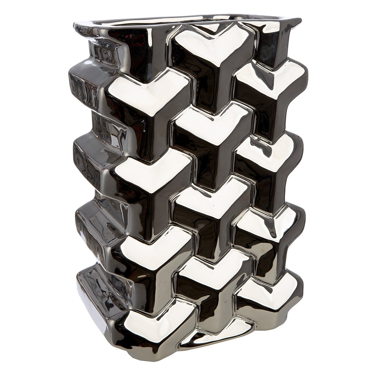 Βάζο Ορθογώνιο Κεραμικό Ασημί χρώμα 15X10X22Cm 15X10X22Cm Βρες το Βάζο Ορθογώνιο Κεραμικό Ασημί χρώμα 15X10X22Cm 15X10X22Cm σε μοναδική τιμή στο clickforshop.gr