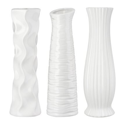 Βρες το Βάζο Κεραμικό Λευκό Ποικιλία 3 φορές D13X46Cm D13X46Cm σε μοναδική τιμή στο clickforshop.gr
