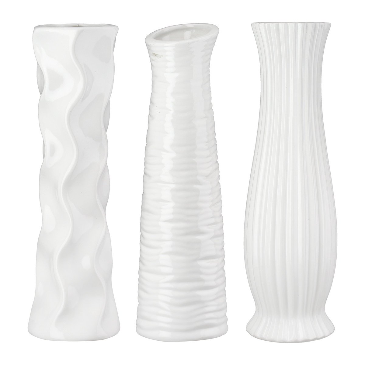 Βάζο Κεραμικό Λευκό Ποικιλία 3 φορές D13X46Cm D13X46Cm Βρες το Βάζο Κεραμικό Λευκό Ποικιλία 3 φορές D13X46Cm D13X46Cm σε μοναδική τιμή στο clickforshop.gr