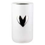 Βάζο Καρδιά Μοτίφ Κεραμικό Λευκό D9X16Cm D9X16Cm - Image 2