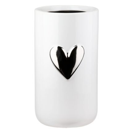 Βρες το Βάζο Καρδιά Μοτίφ Κεραμικό Λευκό D9X16Cm D9X16Cm σε μοναδική τιμή στο clickforshop.gr