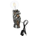 Φωτιστικό Επιτραπέζιο ArteLibre Χέρι Λευκό Συνθετική Ρητίνη 7x10x18cm - Image 2