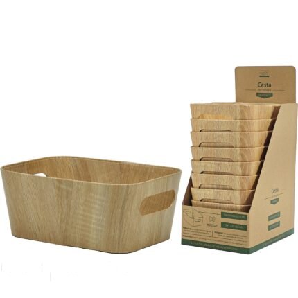 Βρες το Καλάθι Φυσικό Ξύλο/Ανακυκλωμένο Χαρτί/Πλαστικό 26x18x11cm Σε 10 Χρώματα σε μοναδική τιμή στο clickforshop.gr