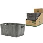 Βρες το Καλάθι Γκρι Πλαστικό/Ανακυκλωμένο Χαρτί 40x30x20cm σε μοναδική τιμή στο clickforshop.gr