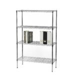 Βρες το Ραφιέρα Επιδαπέδια Με 4 Ράφια Ασημί Μέταλλο 89x34x137cm σε μοναδική τιμή στο clickforshop.gr