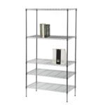 Βρες το Ραφιέρα Επιδαπέδια Με 5 Ράφια Ασημί Μέταλλο 89x34x179cm σε μοναδική τιμή στο clickforshop.gr