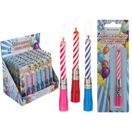 Βρες το Κεράκι Γενεθλίων Με Μουσική Μπαταρίας Σε 3 Χρώματα σε μοναδική τιμή στο clickforshop.gr