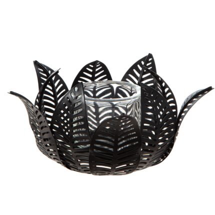 Βρες το Κηροπήγιο ρεσώ Φύλλο Μοτίφ Μεταλλικό Μαύρο 23X23X12Cm 23X23X12Cm σε μοναδική τιμή στο clickforshop.gr