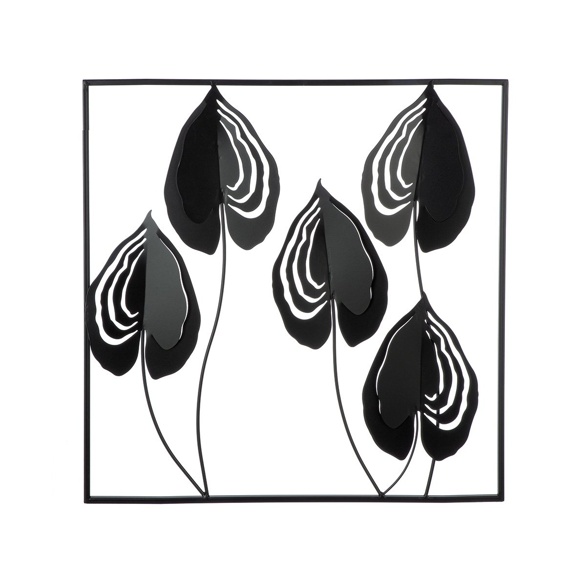 Ανάγλυφο τοίχου Μοτίβο φύλλου μεταλλικό μαύρο 55X2X55Cm 55X2X55Cm Βρες το Ανάγλυφο τοίχου Μοτίβο φύλλου μεταλλικό μαύρο 55X2X55Cm 55X2X55Cm σε μοναδική τιμή στο clickforshop.gr