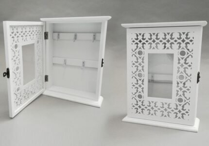 Βρες το Κλειδοθήκη Με 5 Θέσεις Λευκό Ξύλο 20x6x26cm σε μοναδική τιμή στο clickforshop.gr