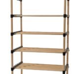 Βρες το Ραφιέρα 7 Ράφια Φυσικό Ξύλο 56x29x115cm σε μοναδική τιμή στο clickforshop.gr