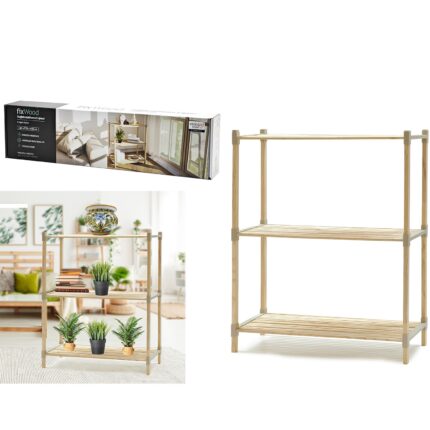 Βρες το Ραφιέρα ξύλο 66x32x82cm σε μοναδική τιμή στο clickforshop.gr