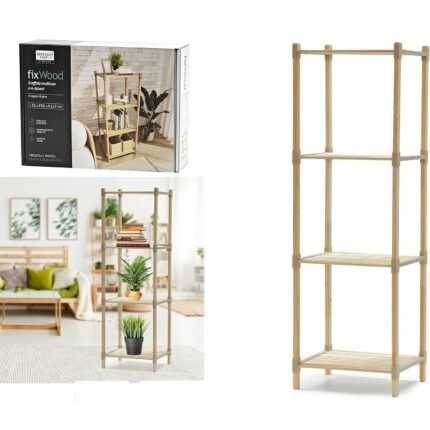 Βρες το Ράφι Ξύλινο 38x32x117cm Σε 2 Σχέδια σε μοναδική τιμή στο clickforshop.gr