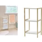 Βρες το Ράφι Λευκό/Φυσικό Ξύλο 35x30x70cm σε μοναδική τιμή στο clickforshop.gr