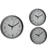 Βρες το Ρολόι Τοίχου Γκρι/Πλαστικό Φ20cm Σε 3 Σχέδια σε μοναδική τιμή στο clickforshop.gr
