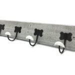 Βρες το Κρεμάστρα Τοίχου 4 Θέσεων Γκρι Ξύλο/Μέταλλο 60x1.3x12cm σε μοναδική τιμή στο clickforshop.gr