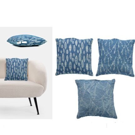 Βρες το Μαξιλάρι Jacquard Μπλε/Λευκό 100% πολυεστέρας 45x45cm Σε 3 Σχέδια σε μοναδική τιμή στο clickforshop.gr