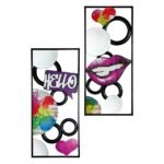 Ανάγλυφο Τοίχου Ορθογώνιο ArteLibre Πολύχρωμο Μέταλλο/Γυαλί - Image 2