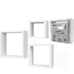 Βρες το Σετ Ράφια Κυβικά Λευκά Ξύλο 25x25x9cm/20x20x9cm/15x15x9cm 3Τμχ σε μοναδική τιμή στο clickforshop.gr