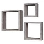 Βρες το Σετ Ράφια Τοίχου Δρυς Μελαμίνη 15x15x9/20x20x9/25x25x9cm 3Τμχ σε μοναδική τιμή στο clickforshop.gr