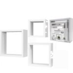 Βρες το Σετ Ραφιών Κύβοι Λευκό Ξύλο 35x35x12cm/30x30x12cm/25x25x12cm 3Τμχ σε μοναδική τιμή στο clickforshop.gr