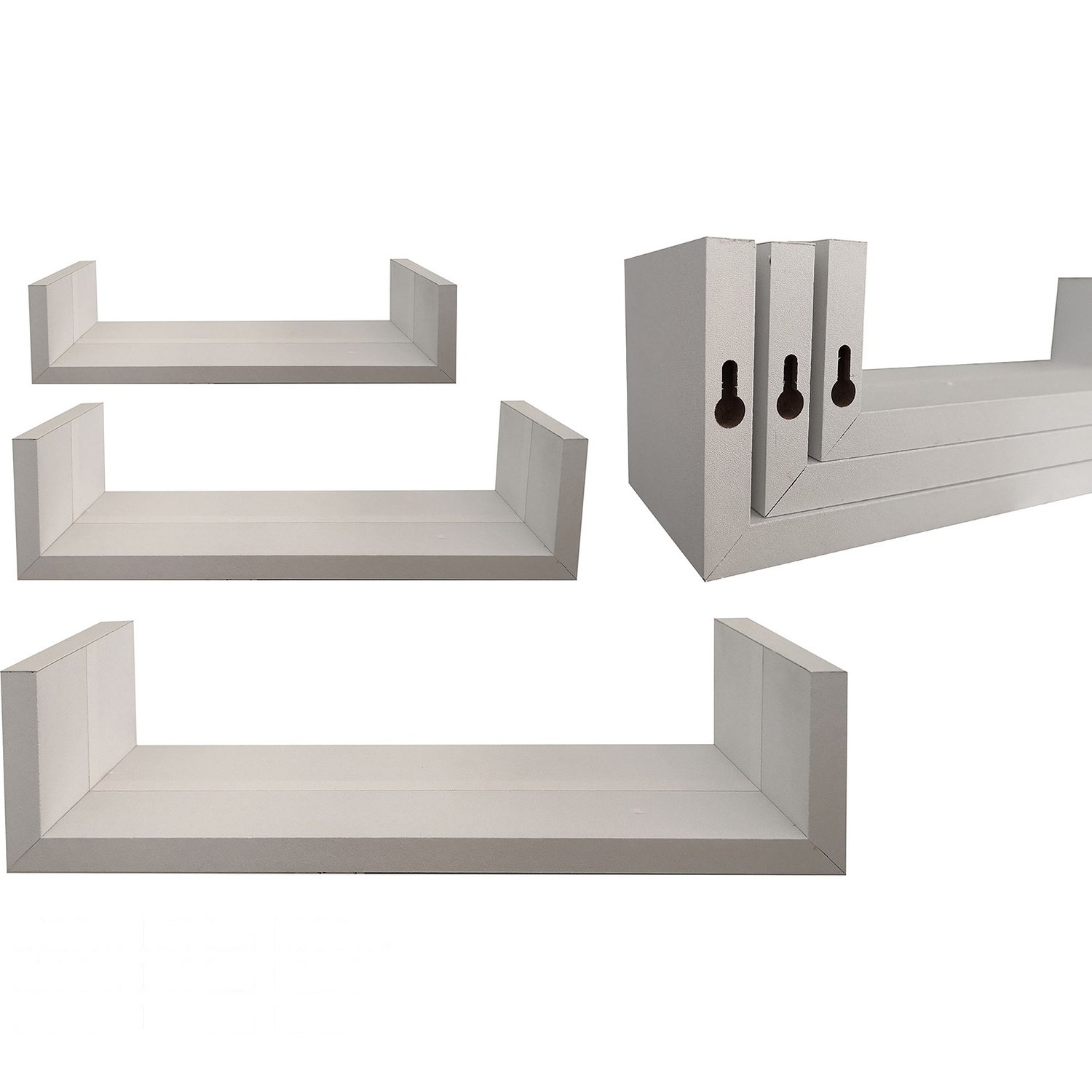 Ράφια Τοίχου Λευκό MDF 42x20x10cm 3Τμχ Βρες το Ράφια Τοίχου Λευκό MDF 42x20x10cm 3Τμχ σε μοναδική τιμή στο clickforshop.gr