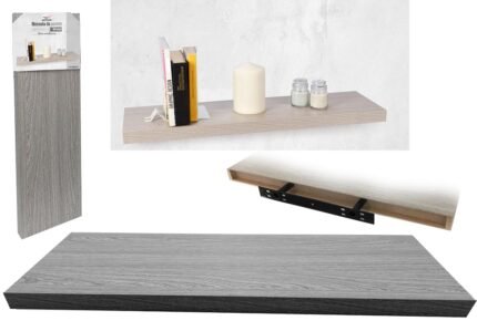 Βρες το Ράφι Τοίχου Γκρι Μελαμίνη 80x23.5x3.8cm σε μοναδική τιμή στο clickforshop.gr