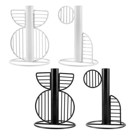 Βρες το Κηροπήγιο "Black&White" Metal Black White 4 τμχ. Ποικιλία D115X16Cm D115X16Cm σε μοναδική τιμή στο clickforshop.gr