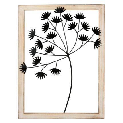 Βρες το Wall Relief "Dandelion" Μέταλλο Μαύρο PU 30x3x40cm σε μοναδική τιμή στο clickforshop.gr