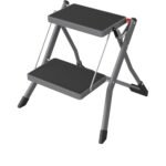 Βρες το Σκαμπό Διπλής Σκάλας Γκρι Ατσάλινο 49.5x48.5x44.5cm σε μοναδική τιμή στο clickforshop.gr