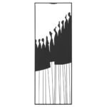 Ανάγλυφο τοίχου Μεταλλικό Μαύρο 26X2X70Cm 26X2X70Cm - Image 2