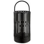 Φανάρι Κυλινδρικό Μεταλλικό Μαύρο D15X39Cm D15X39Cm - Image 2