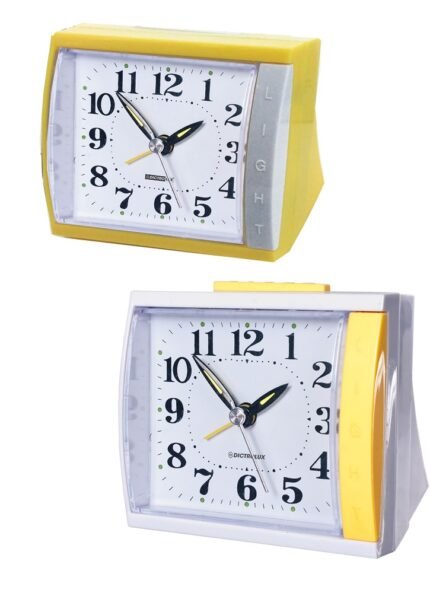 Βρες το Ρολόι Επιτραπέζιο Με Ξυπνητήρι Πλαστικό 8x8cm Σε 2 Χρώματα σε μοναδική τιμή στο clickforshop.gr