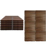 Βρες το Σετ 6 Πλακίδια Καφέ Ακακία/Πλαστικό 30x30x1.9cm σε μοναδική τιμή στο clickforshop.gr