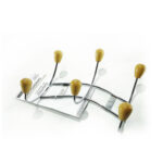 Βρες το Κρεμάστρα Τοίχου 6 Θέσεων Χρωμέ Μέταλλο 22x20cm σε μοναδική τιμή στο clickforshop.gr