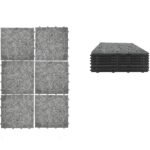 Βρες το Πλακάκια Δαπέδου Μαύρο Πέτρα 30.5x30.5x2cm 6Τμχ σε μοναδική τιμή στο clickforshop.gr