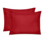 Βρες το Μαξιλαροθήκες ύπνου Tonne Cotton Box Σετ 2 τμχ χρώμα κόκκινο 50x80+5εκ. σε μοναδική τιμή στο clickforshop.gr