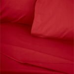 Σεντόνι Tonne Cotton Box Διπλό (240x260) χρώμα κόκκινο - Image 2