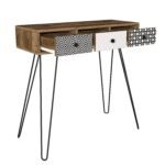 Κονσόλα ArteLibre LIDYA Καφέ Με Σχέδιο 90x35x91cm - Image 2