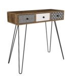 Βρες το Κονσόλα ArteLibre LIDYA Καφέ Με Σχέδιο 90x35x91cm σε μοναδική τιμή στο clickforshop.gr