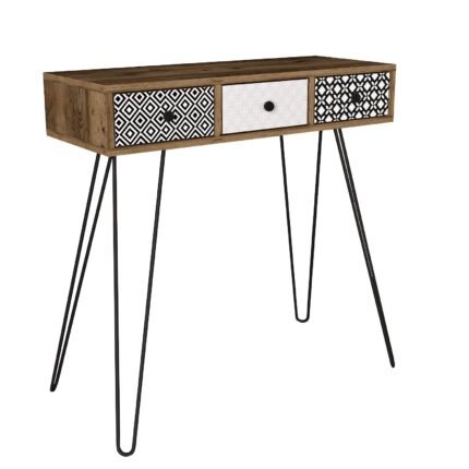 Βρες το Κονσόλα ArteLibre LIDYA Καφέ Με Σχέδιο 90x35x91cm σε μοναδική τιμή στο clickforshop.gr