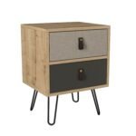 Βρες το Κομοδίνο ArteLibre TILOS Φυσικό/Ανθρακί/Ανοιχτό Καφέ 45x39x60cm σε μοναδική τιμή στο clickforshop.gr