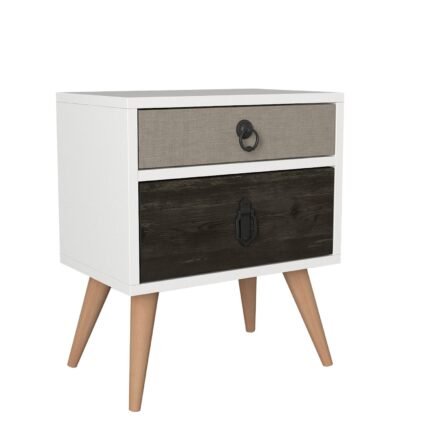 Βρες το Κομοδίνο ArteLibre KIMOLOS Λευκό/Φυσικό/Καφέ 45x30x52cm σε μοναδική τιμή στο clickforshop.gr