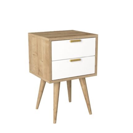 Βρες το Κομοδίνο ArteLibre KITHIRA Φυσικό/Λευκό Μελαμίνη 40x35x61cm σε μοναδική τιμή στο clickforshop.gr