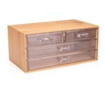 Βρες το Κουτί Καλλυντικών με 4 Συρτάρια Μπαμπού 13.8x23.7x11cm σε μοναδική τιμή στο clickforshop.gr