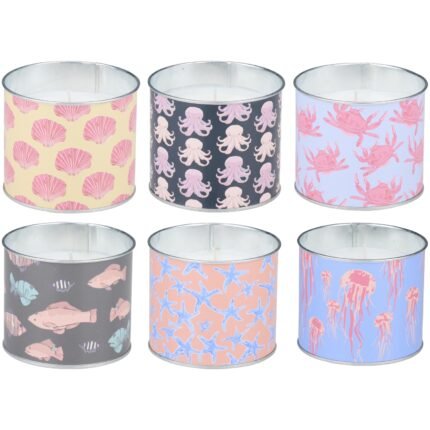 Βρες το Κερί Citronella Σε Μεταλλικό Δοχείο Σε 6 Σχέδια ARTI CASA σε μοναδική τιμή στο clickforshop.gr