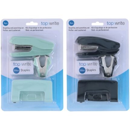 Βρες το Σετ Συρραφής και Διάτρησης Μαύρο/Μέντα Πλαστικό/Μέταλλο 4Τμχ σε μοναδική τιμή στο clickforshop.gr