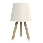 Βρες το Φωτιστικό επιτραπέζιο ξύλινο - πλαστικό χρώμα μπεζ Ø18x34εκ. σε μοναδική τιμή στο clickforshop.gr